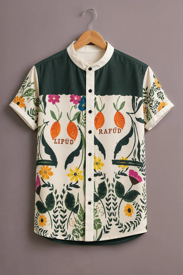Nature Bloom Print Shirt