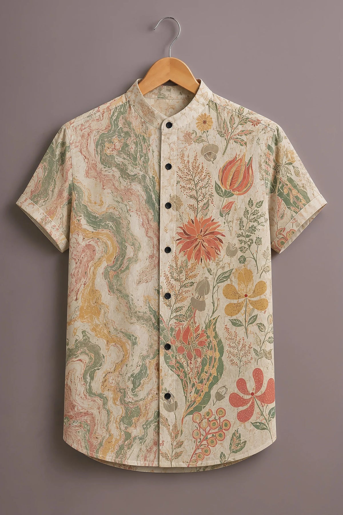 Men's Vintage Nature Canvas Shirt