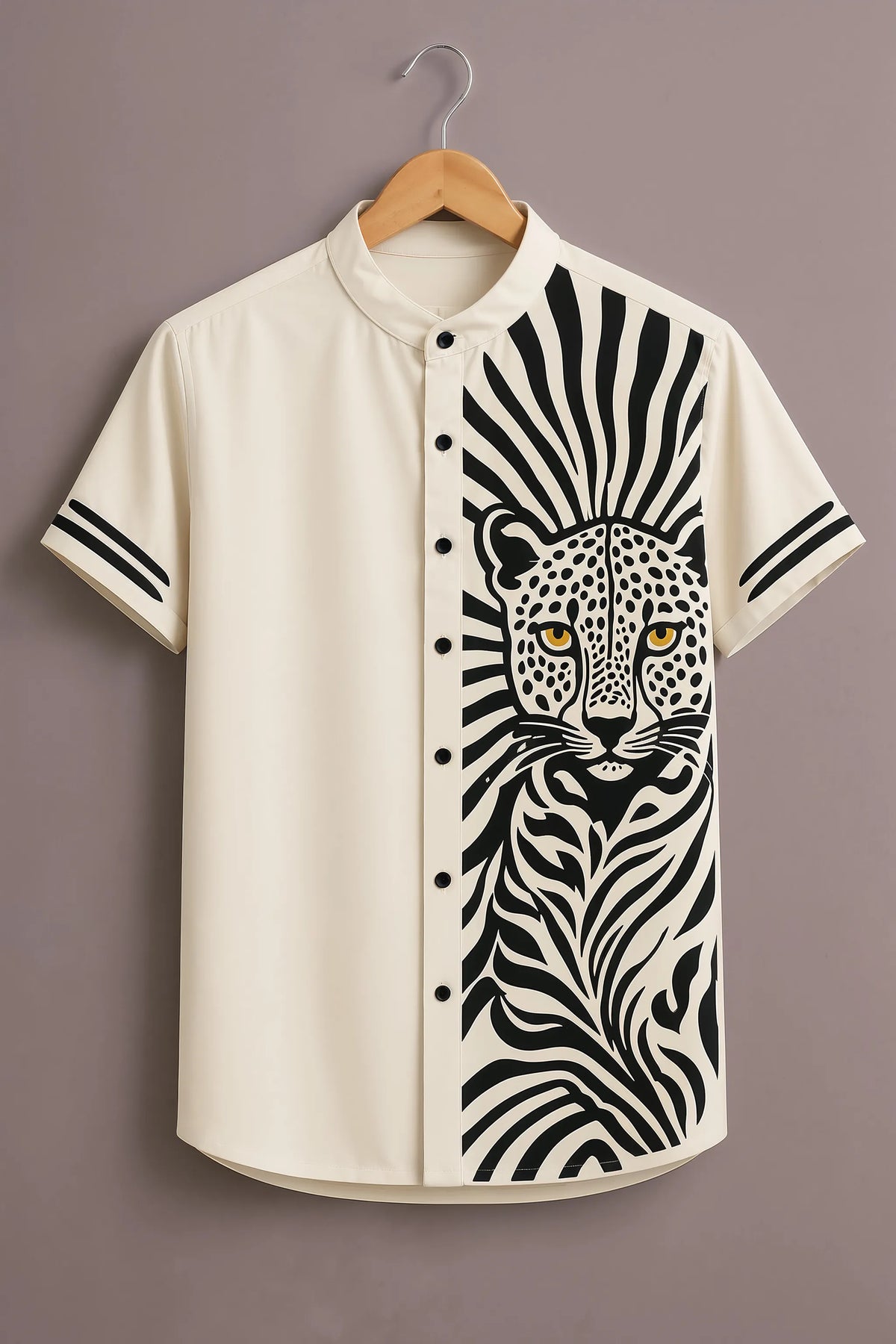 Men's Wild Leopard Art Shirt