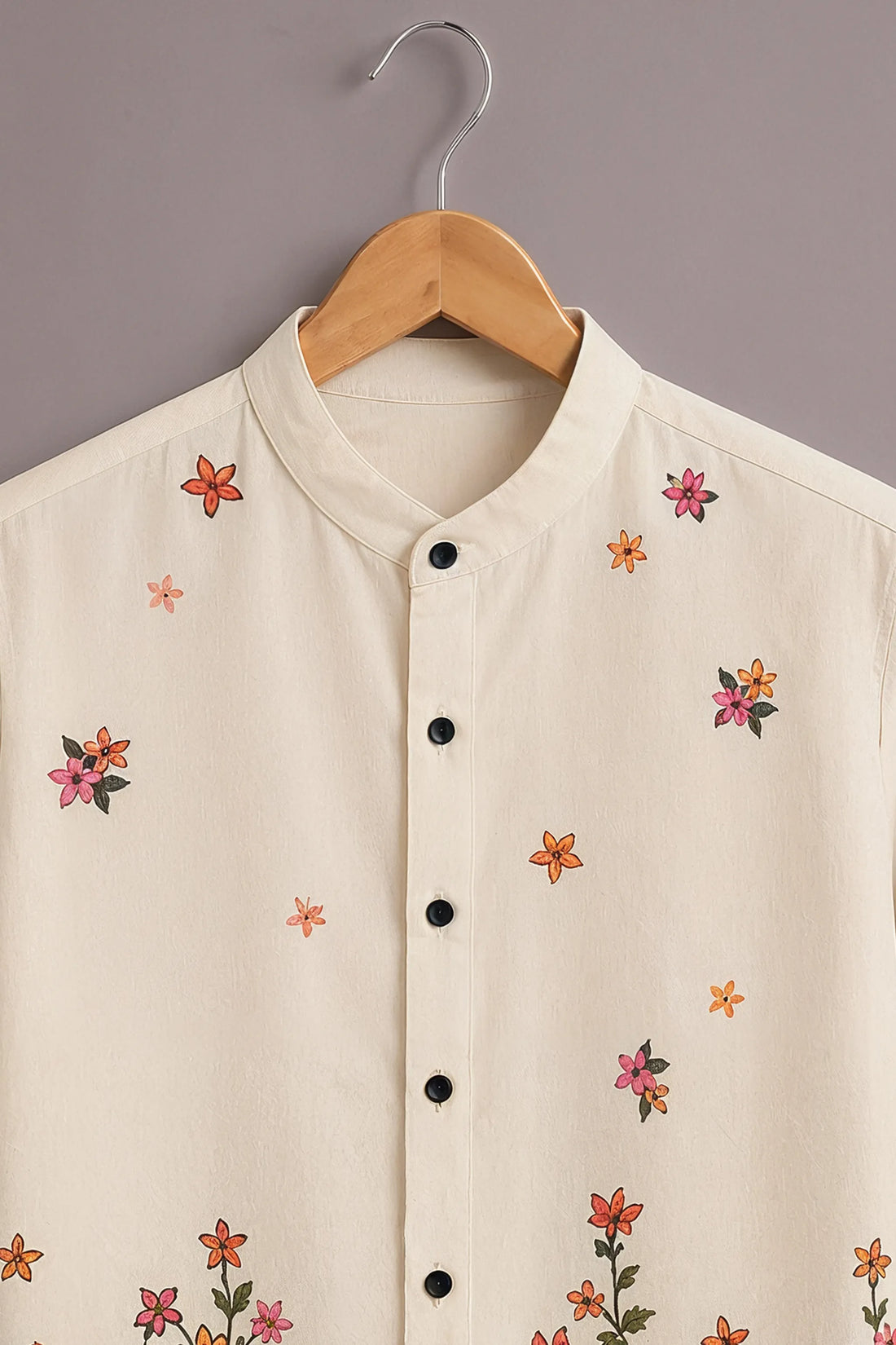 Men's Cream Wildflower Bloom Shirt