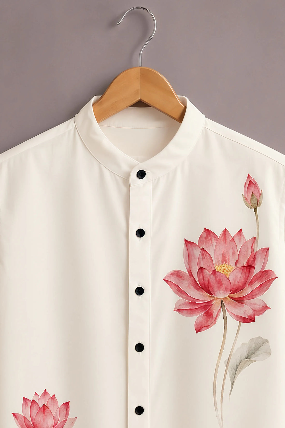 Floral Lotus Canvas Shirt