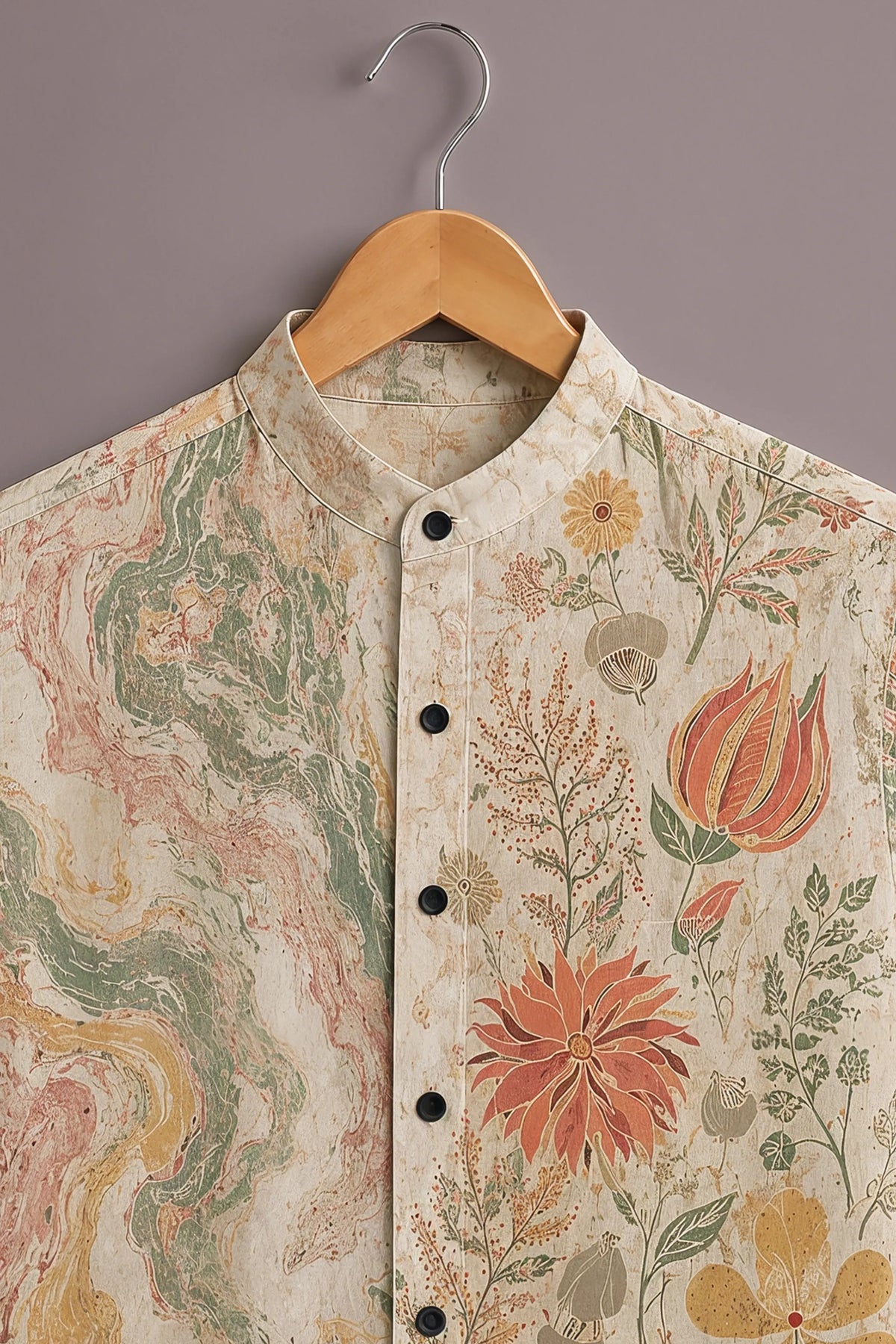 Men's Vintage Nature Canvas Shirt