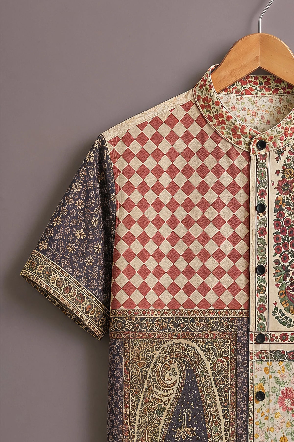 Heritage Patchwork Art Shirt